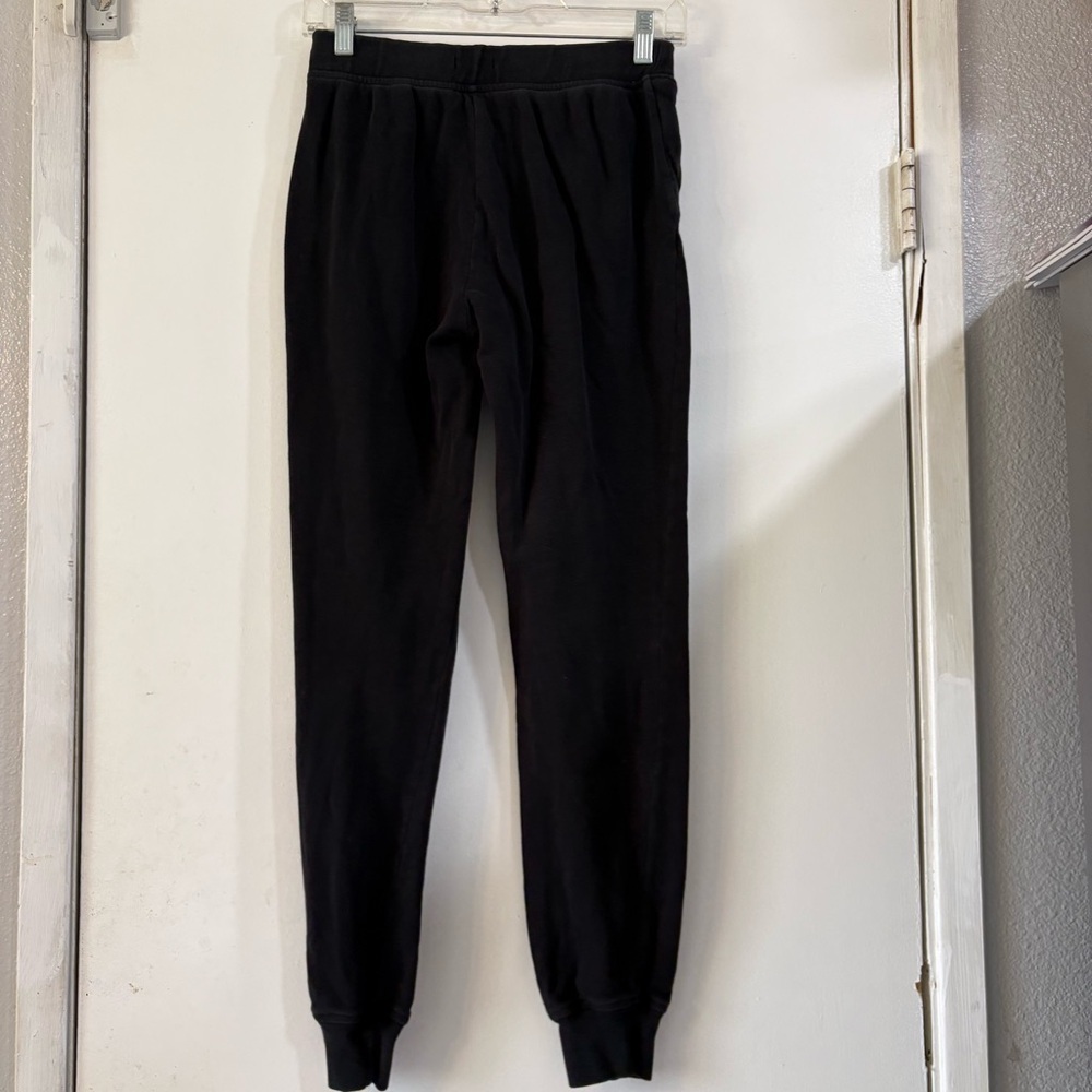 ATM ESSENTIALS French Terry Sweatpants Black Joggers XS Cotton - Picture 4 of 10